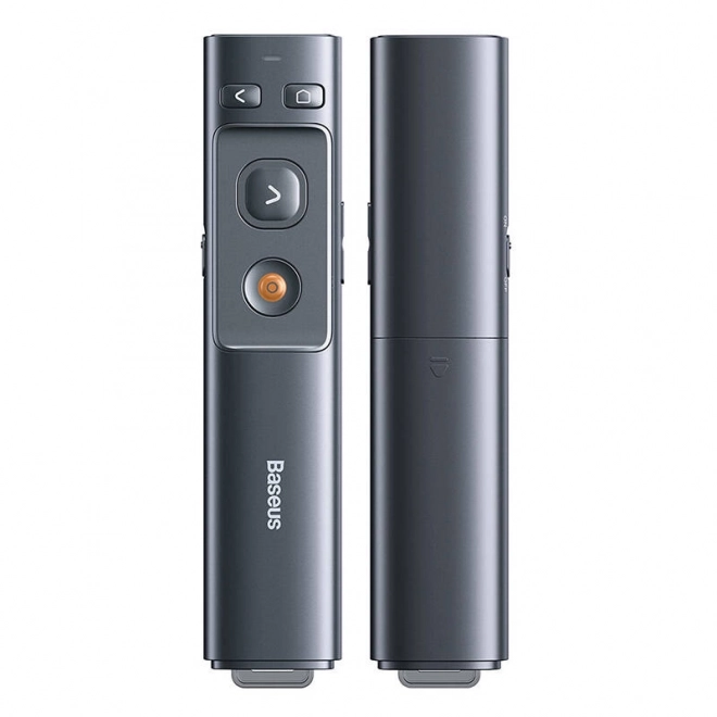 Baseus Orange Dot Multifunctionele afstandsbediening voor presentaties, met laserpointer - grijs