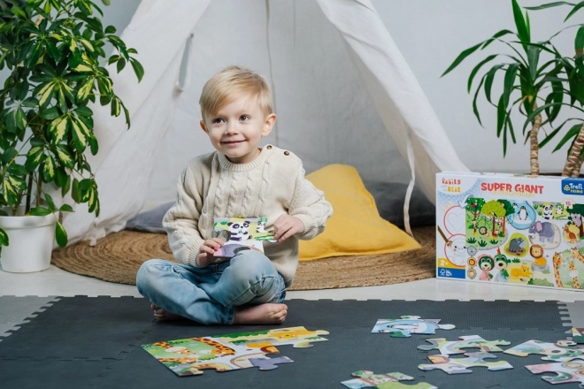 Dubbelzijdige puzzel Treflíci en jongen 15 stukken