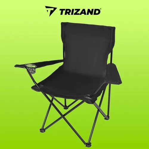 Foldable fishing chair black