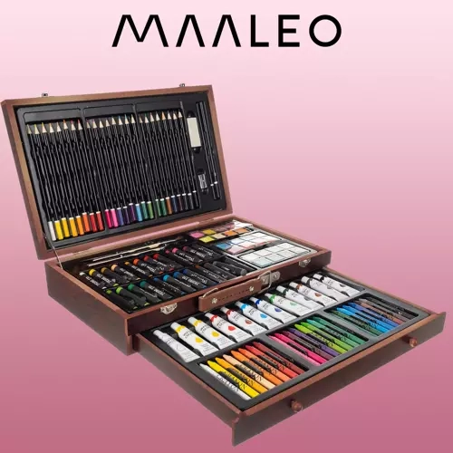 Maaleo Künstler-Set mit 129 Teilen im Koffer