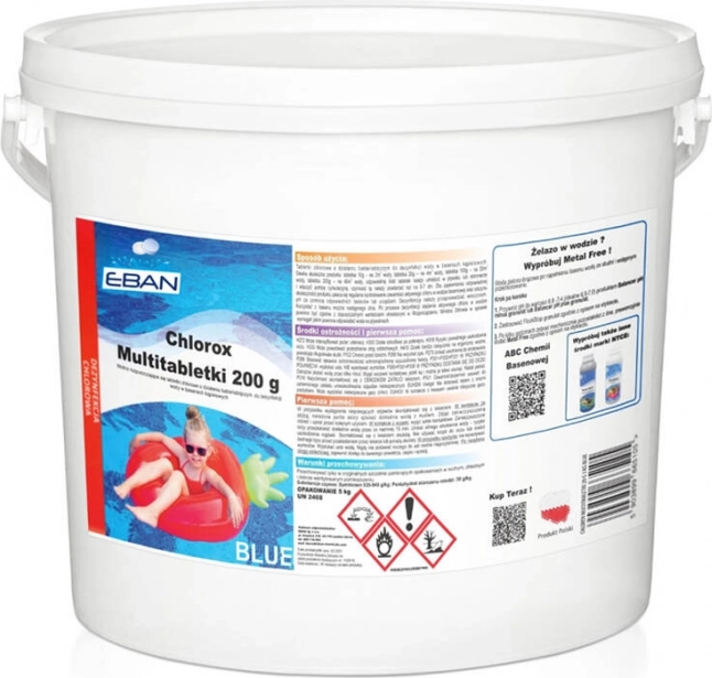 Multitablettes chlorées BLUE 5 kg pour piscines