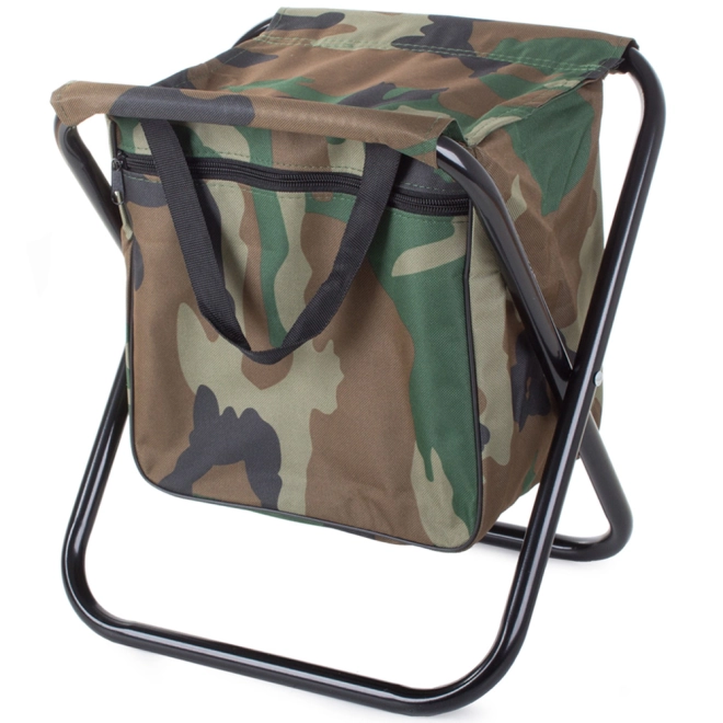Seat and storage bag in one