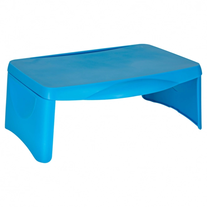 Kinder tafel voor auto met opbergruimte blauw