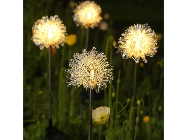 Solarlampe Pusteblume XXL Drahtoptik