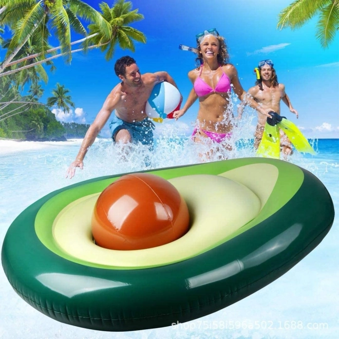 Opblaasbare matras Avocado met bal 150 cm XL