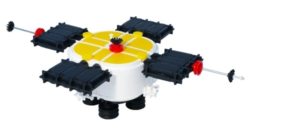 Bouwpakket SEVA RUIMTE Satelliet plastic 425st in doos 35x33x5cm