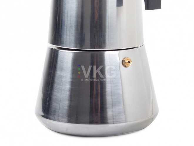 Italienische Edelstahl-Kaffeemaschine für 12 Tassen