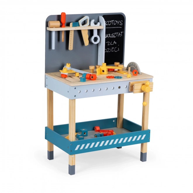 Houten werkbank met gereedschap voor kinderen van ECOTOYS