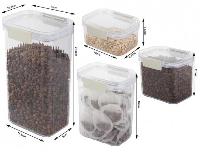 Set voedselcontainers met afdichtingen