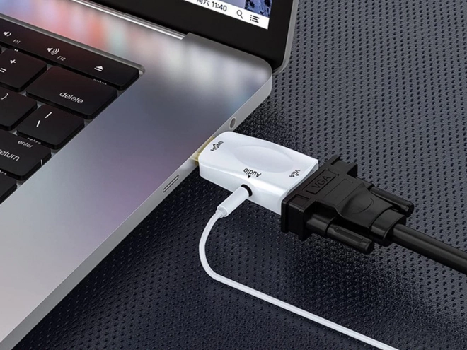 Converter van HDMI naar VGA met audio-uitgang