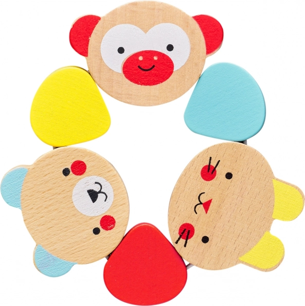 Wooden Teether with Animals for Children