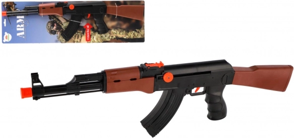 Kunststof machinepistool ARMY 52 cm met opwinding