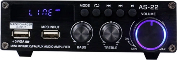 Audioverstärker BLITZWOLF AS-22 45 W mit Bluetooth 5.0 und Fernbedienung