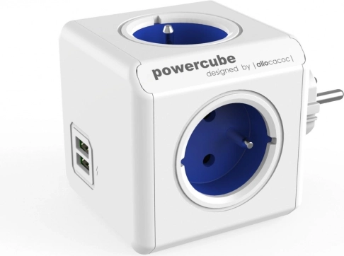 Stekkerdoosverdeler PowerCube Original USB blauw