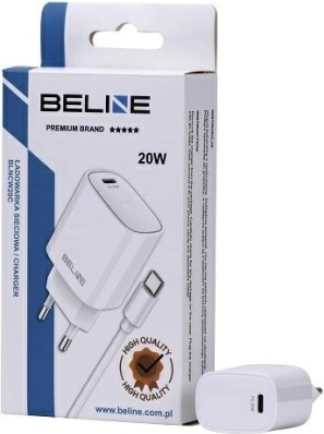 Chargeur secteur 20W USB‑C + câble USB‑C – Blanc