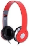Urban Red Stereo Headphones with Microphone