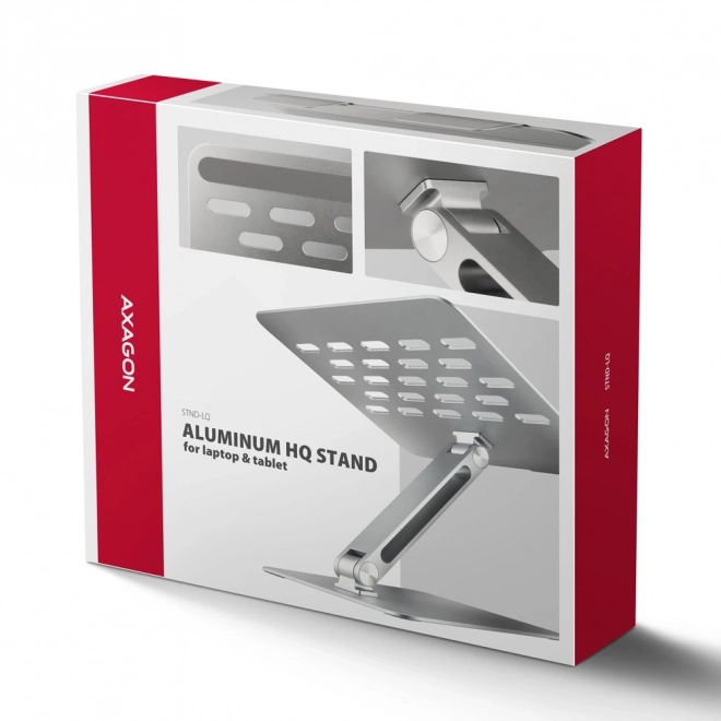 Laptopstandaard AXAGON STND-LQ van aluminium, 10-16", verstelbare hoek