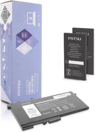 Batterie für Dell Latitude E5280 und E5580 11,4 V 34 Wh (3000 mAh) – Mitsu