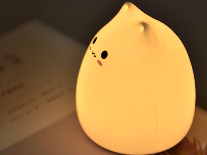 Kinder siliconen nachtlampje Kat RGB aanraak