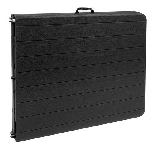 Schwarzer Klappbarer Gartentisch 180cm