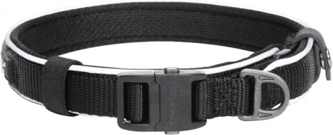 Reflecterende halsband Dogness maat XL (zwart)
