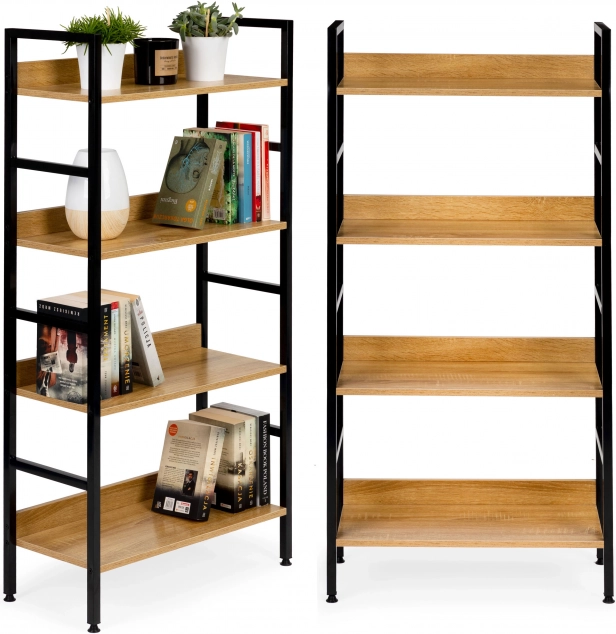 Wooden shelf cabinet LOFT MODERNHOME, 4 shelves