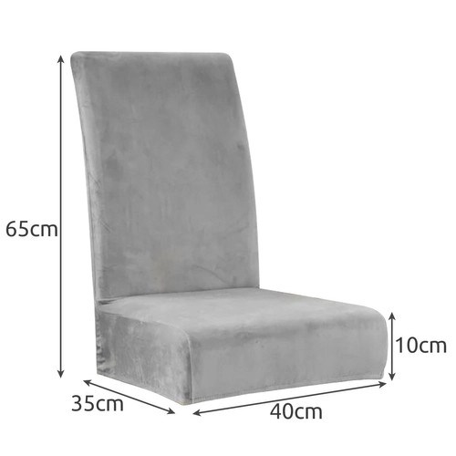 Stoelbekleding - grijze velours Ruhhy 22979
