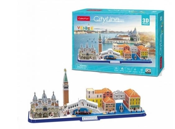 3D puzzel panorama Venetië - 126 stukjes