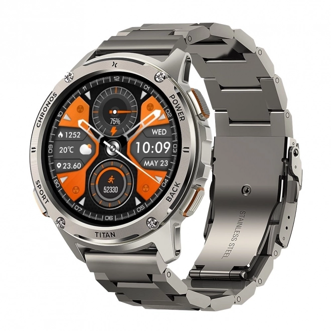 Slimme horloge Titan Chronos zilverkleurig