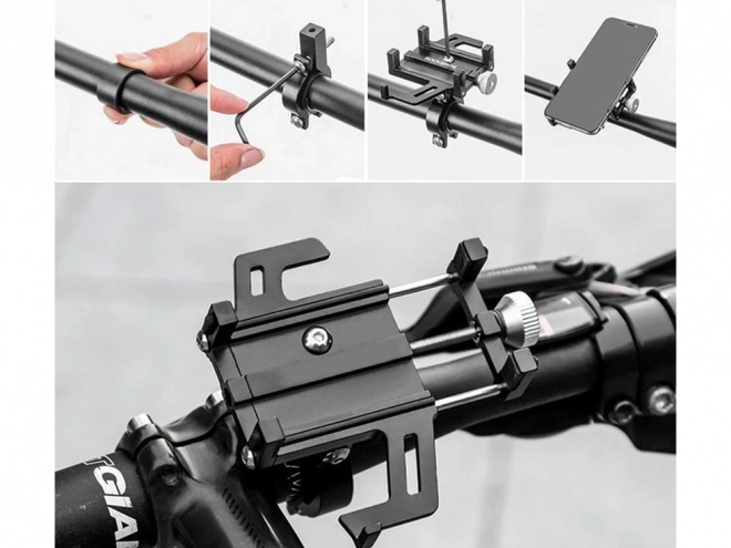 Support téléphone vélo en aluminium robuste