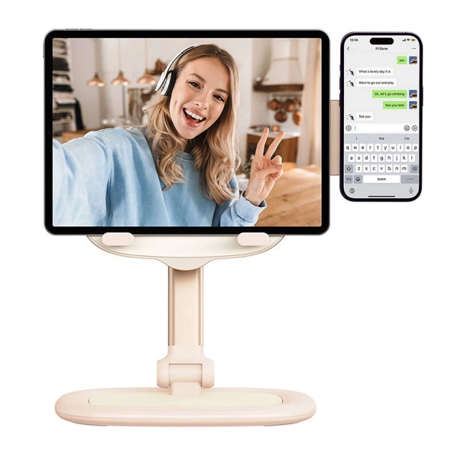 Standaard voor tablet en telefoon Baseus Seashell roze