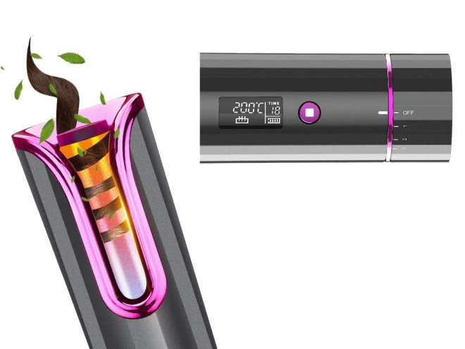 Automatic rotating curling without tangles