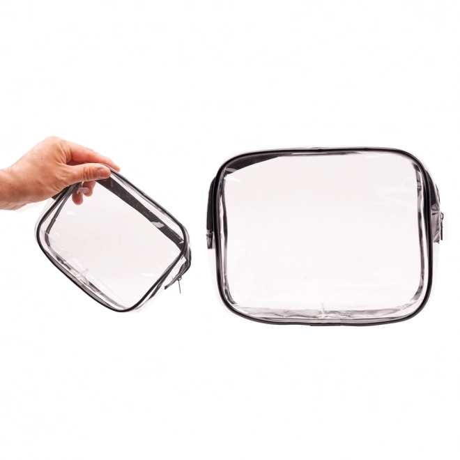 Set van doorzichtige reis cosmetische tassen - 3 stuks