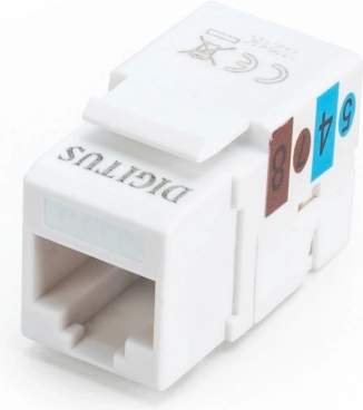 Keystone module RJ45 CAT6 UTP with LSA punch-down, white