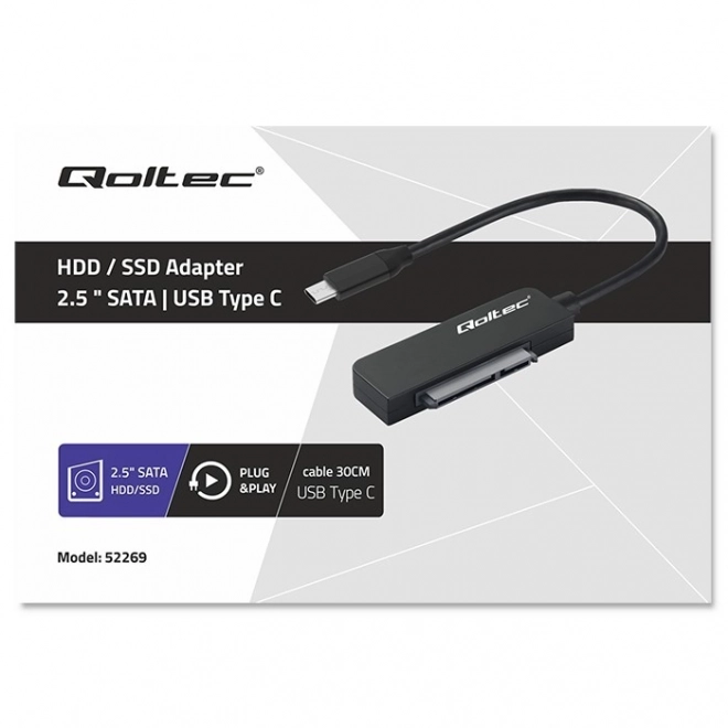 Adaptateur SATA | Adaptateur SSD HDD 2,5" | Super vitesse 5Gb/s | 2TB – USB-C