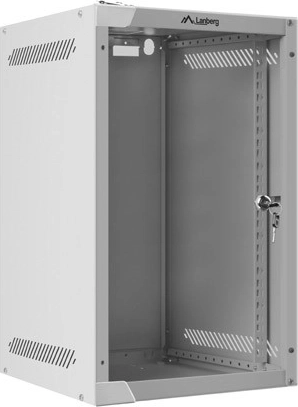 Wandgemonteerde 10″ rackkast 9U 280 × 310 mm, grijs LANBERG