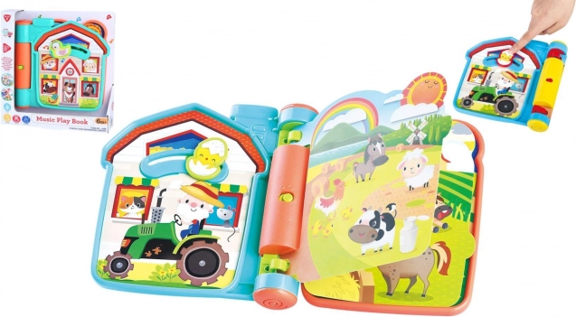 Interactive Farm Play Book with Sounds, Plastic, 6m+