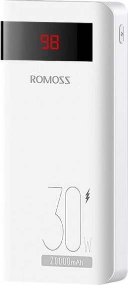 ROMOSS Sense6PS Pro Power Bank 20,000 mAh 30 W White