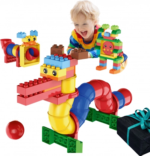 Large, colorful pieces for small hands