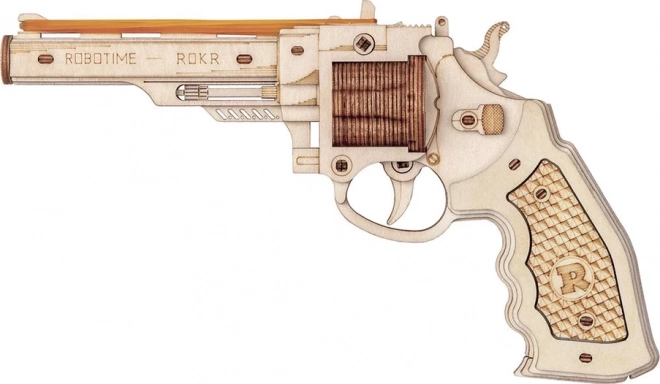 RoboTime 3D houten mechanische puzzel Revolver Corsac