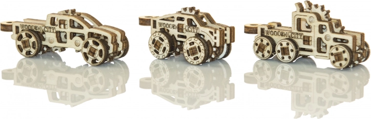 Three different vehicles