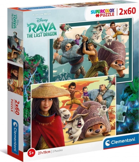 Raya and the Dragon Puzzle 2x60 pieces