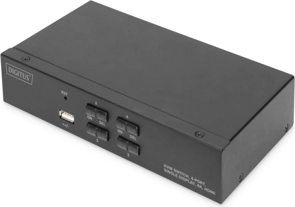 4-port HDMI KVM switch 4K 30 Hz