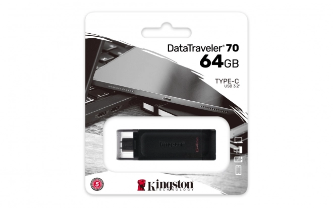 DT70/64GB USB-C 3.2 Gen1 flash-schijf
