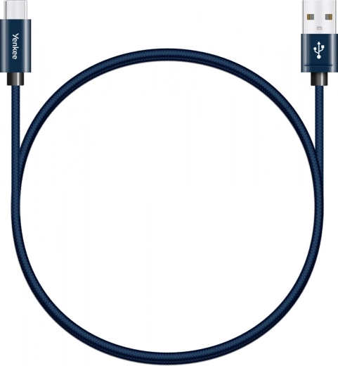 Textil-USB-A 2.0 / USB-C Kabel 3 A, 480 Mbit/s