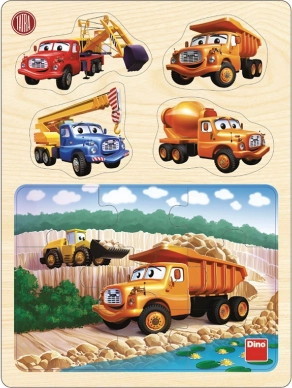 Dino wooden puzzle Tatra in the quarry 13 pieces