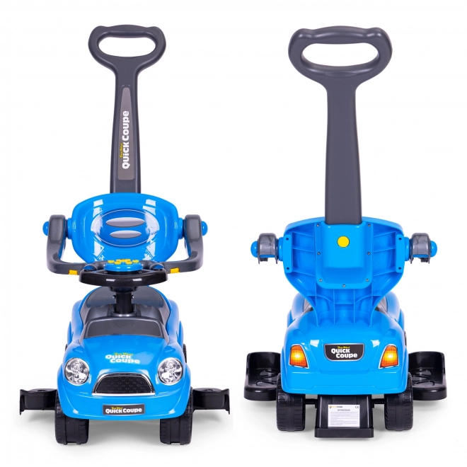 Kinder loopfiets 3in1 met stuur en geluiden - blauw