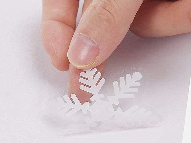 Christmas Window Stickers with Christmas Trees