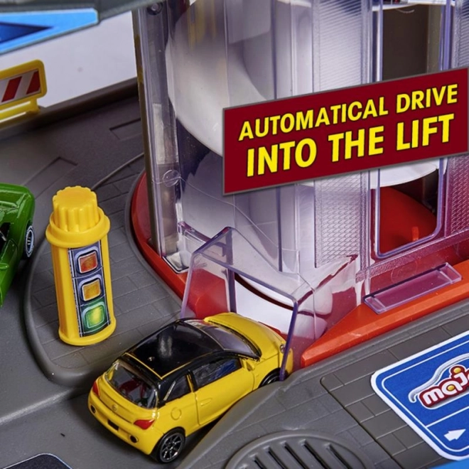 Garage Super City + 6 petites voitures et train