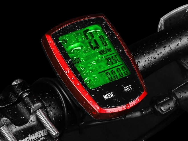 Draadloze waterdichte snelheidsmeter met LCD-scherm voor fiets